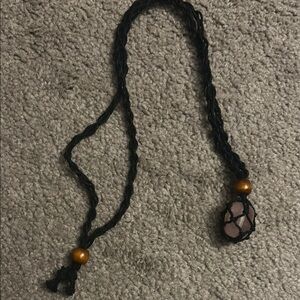 Handmade Rose Quartz Adjustable Necklace